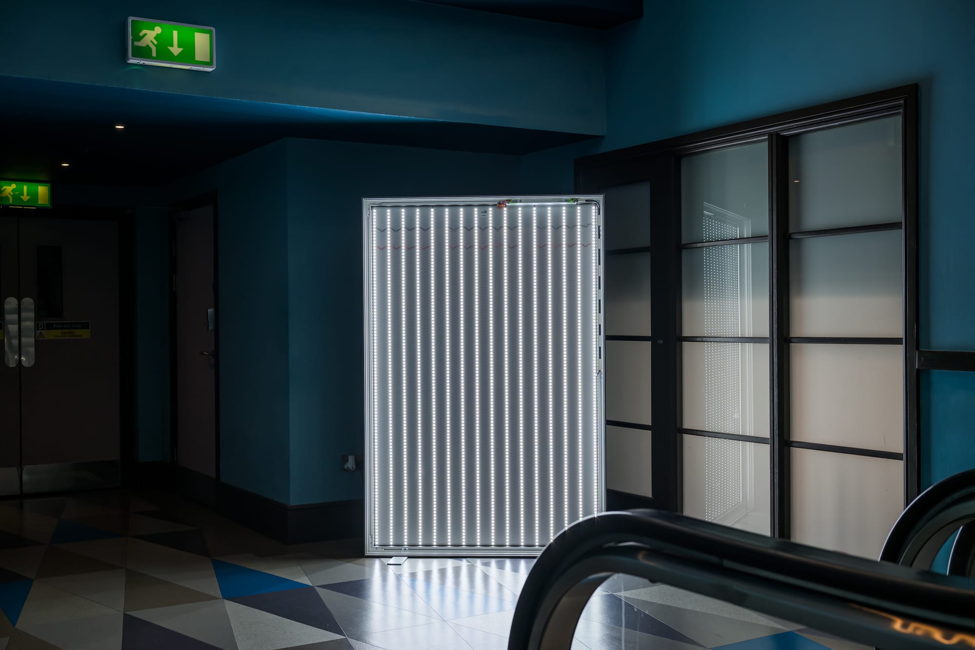 An empty advertisement at the Picturehouse Central.